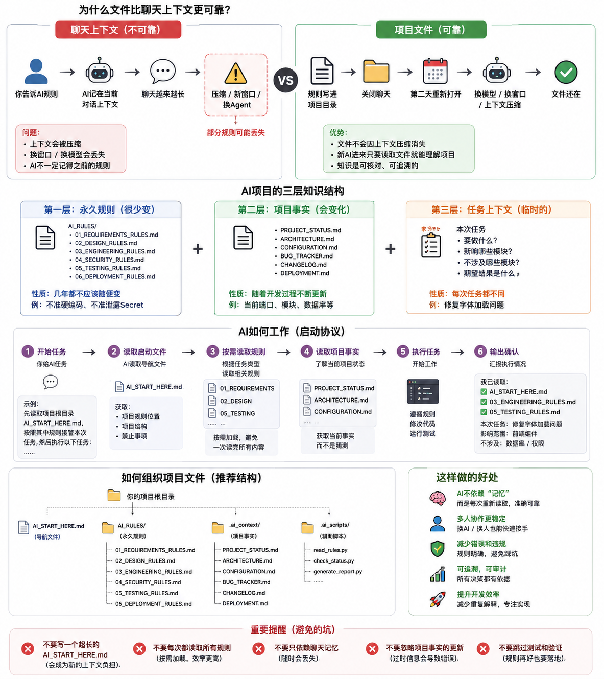 为什么文件比聊天上下文更可靠?
